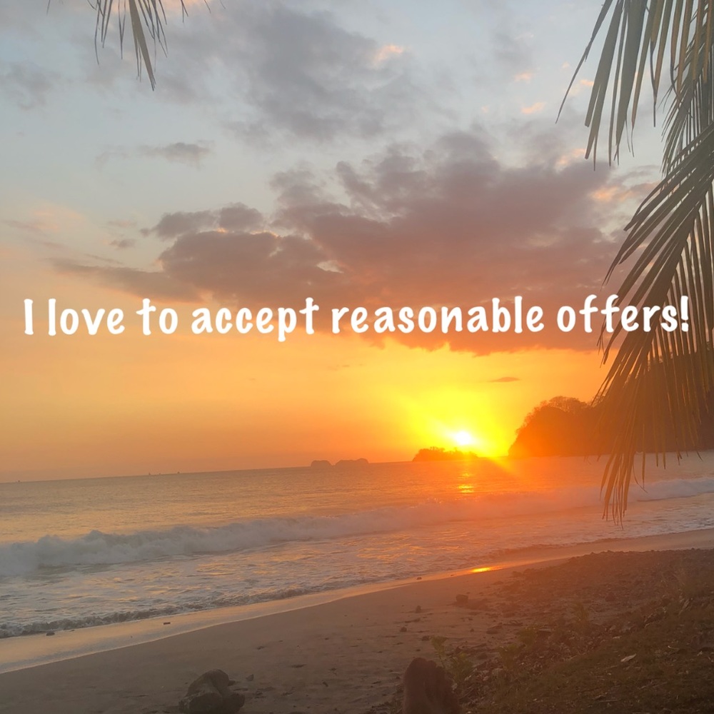 I accept reasonable offers!